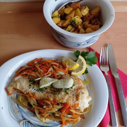 Steinbeißer-Filet zubereiten