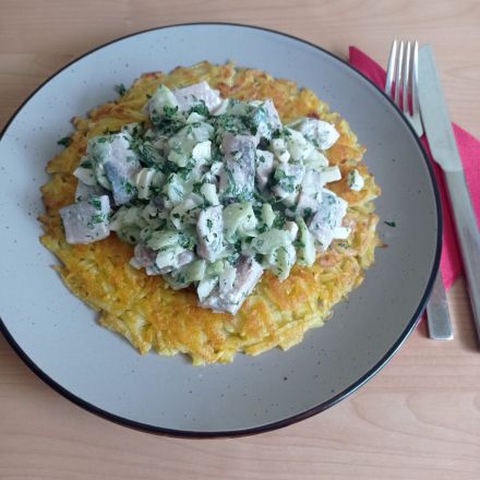 Matjessalat mit Rösti