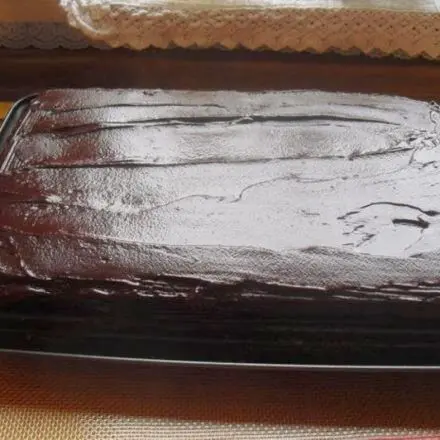 Schokoladenkuchen mit Glasur