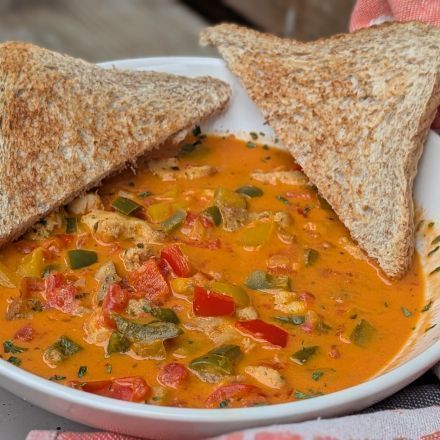 Gyrossuppe aus der Heißluftfritteuse