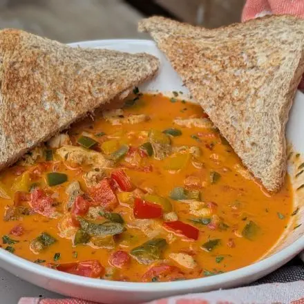 Gyrossuppe aus der Heißluftfritteuse