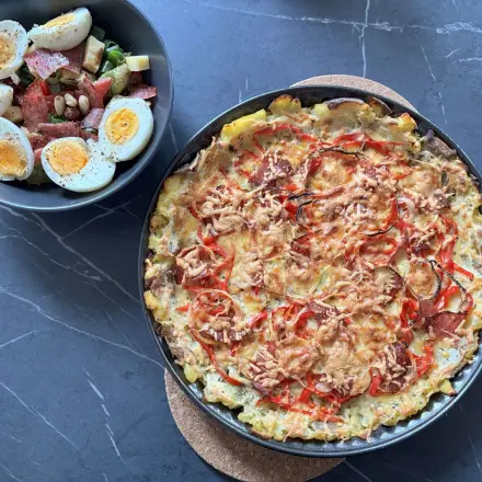 Schnelle Kartoffelpizza ohne Mehl und Ei