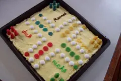 Mensch-&auml;rgere-dich-nicht-Kuchen