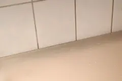 Silikon-Fugen mit schwarzem Schimmel