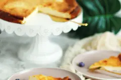 K&auml;sekuchen ohne Boden mit Puddingpulver