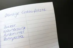 St&auml;ndige Einkaufsliste