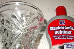 Kalk & Dreck aus Glasvasen mit Glaskeramikfeldreiniger entfernen