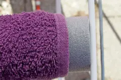 Knickfalten beim W&auml;schetrocknen mit Rohrisolierungen vermeiden