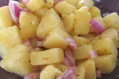 Kartoffelsalat in 25 Minuten aus der Mikrowelle