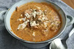 Gyrossuppe kommt auf Partys immer super an!