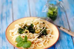 Spaghetti mit Pestoso&szlig;e - preiswertes, schnelles & gesundes Essen