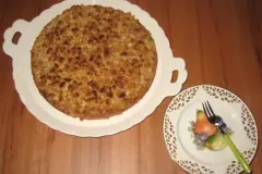 Apfelkuchen mit Apfelkompott gef&uuml;llt