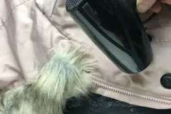 Kerzenwachs von Winterjacke entfernen mit Haarf&ouml;n
