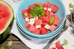 Fetak&auml;se und Wassermelone - das schmeckt