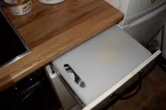 Zus&auml;tzliche Arbeitsfl&auml;che beim Kochen