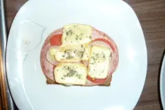 Schneller leckerer herzhafter Imbiss