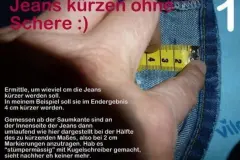 Jeans k&uuml;rzen & Originalrand erhalten - ohne schneiden