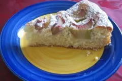 Rhabarber-Eierlik&ouml;rkuchen