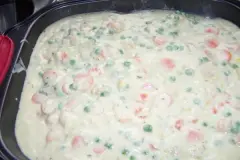 Auflauf mit Buttergem&uuml;se und H&auml;hnchenbrust