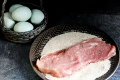 Panieren mit Flohsamenschalen