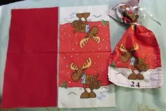 Adventskalender S&auml;ckchen aus Servietten basteln