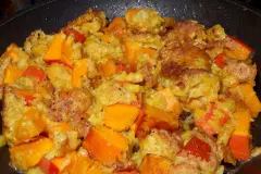 Panierter gebratener K&uuml;rbis