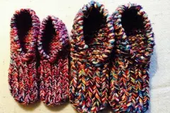 Patschen/Wollschuhe selbstgestrickt