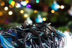 Lichterkette ohne Knoten aufbewahren
