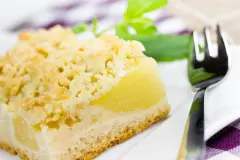 Streusel mit Butter oder Margarine