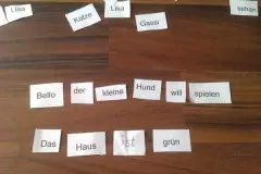 Mit Kindern S&auml;tze bilden &uuml;ben
