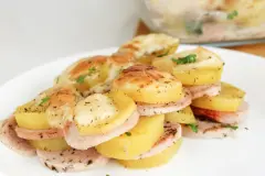 Fleischwurst-Kartoffelauflauf