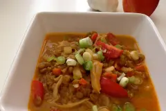 Thail&auml;ndischer Linsen-Kokos-Kohl Eintopf - vegan