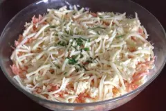 Mega leckerer Schichtsalat - vegetarisch
