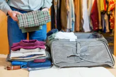 Trocknert&uuml;cher im Koffer und im Kleiderschrank