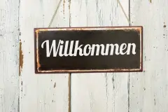 Nostalgische Blechschilder f&uuml;r W&auml;nde