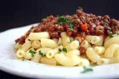 H&ouml;rnchennudeln mit Hackfleisch