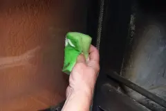 Ofenfenster reinigen mit Scheuermilch