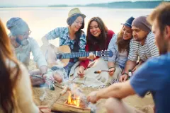 Z&uuml;nftiges Essen am Lagerfeuer