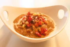 Pikante Linsensuppe mit Kokosmilch - vegan