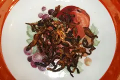 Knusprige Zwiebelringe aus der Mikrowelle