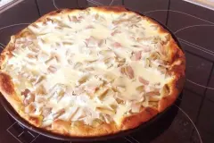 Rhabarberkuchen mit Rahmguss