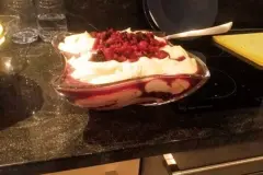 Creme Ahoi - feines Heidelbeerdessert mit wei&szlig;er Schokolade