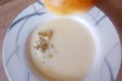 K&auml;se-Lauch-Suppe - einfach und schnell