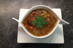 Chinesische Gem&uuml;sesuppe s&uuml;&szlig;sauer - schnell zubereitet