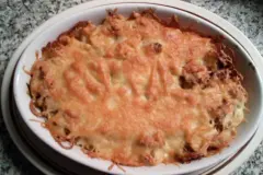 &Uuml;berbackene Thunfisch-Spaghetti