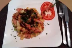Saarl&auml;ndische Lyonerpfanne