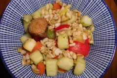 Salat oder Risotto aus ganzen Haferk&ouml;rnern