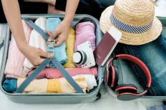 Koffer platzsparend packen