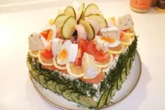 Sm&ouml;rgastarta - schwedische Butterbrottorte