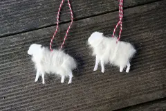 Adventsschmuck: Weihnachtsschafe